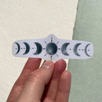 moon phase clear sticker