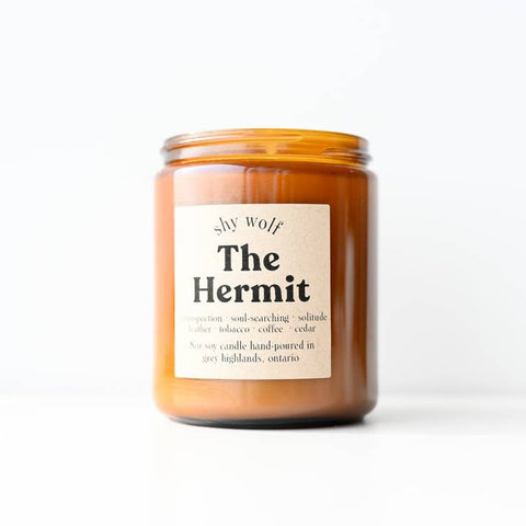 the hermit soy candle