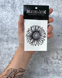 sunflower temporary tattoo